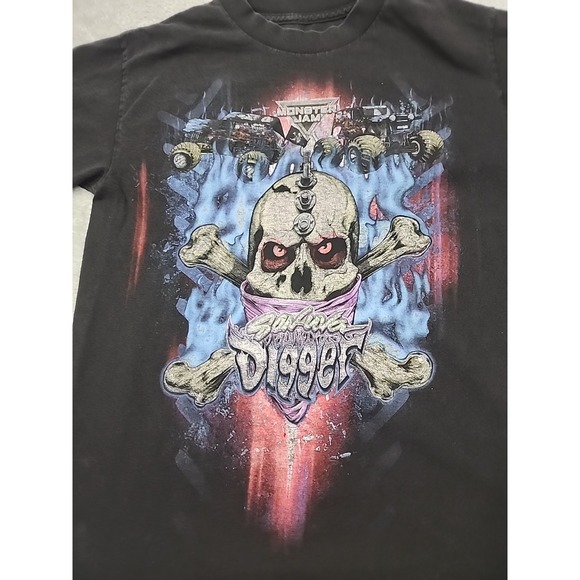 Son Uva Digger Shirt Mens Small/Y XL Black 2017 Monster Jam Monster Truck Racing - Picture 2 of 8